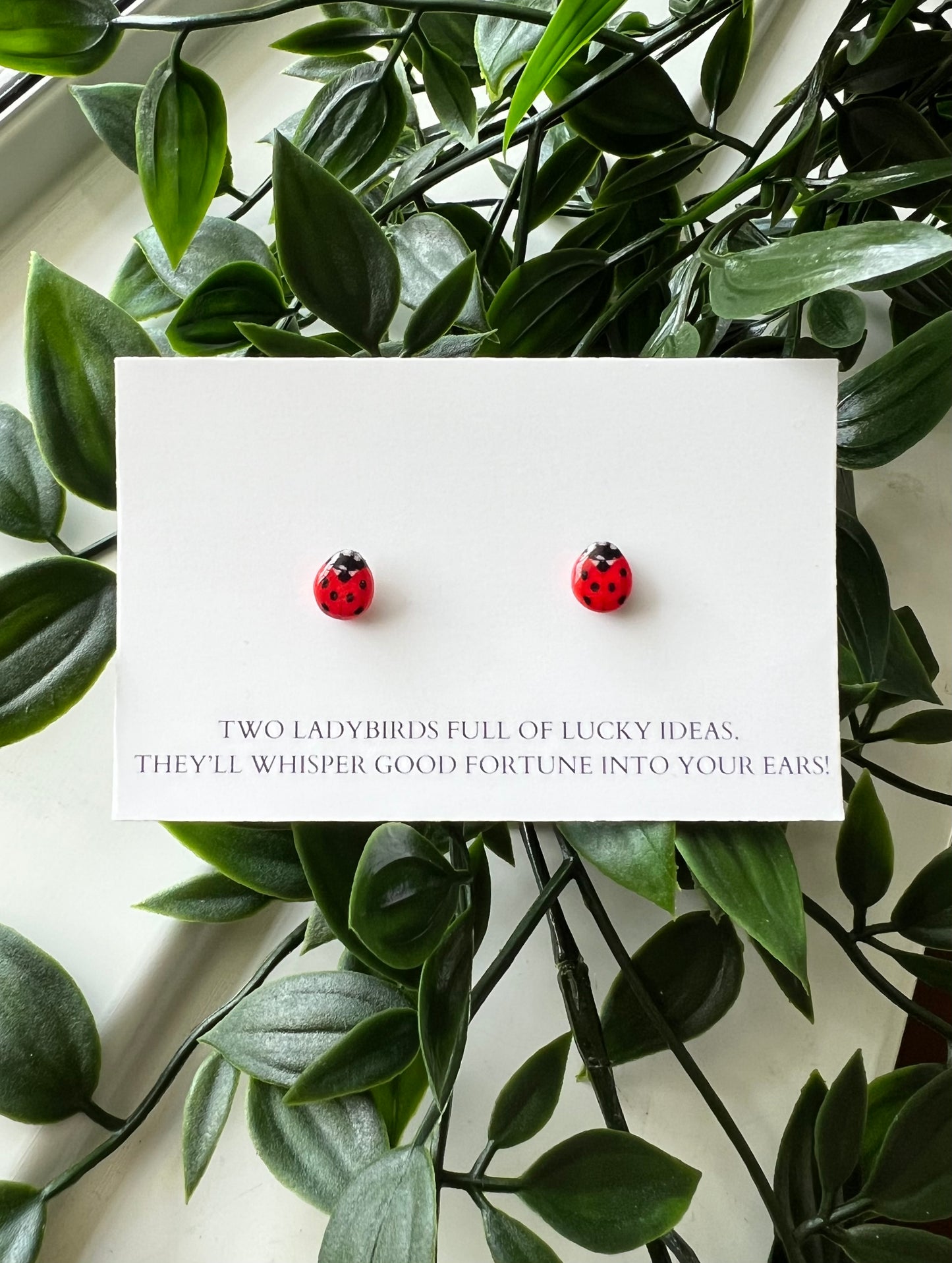 Lucky Ladybird Stud Earrings