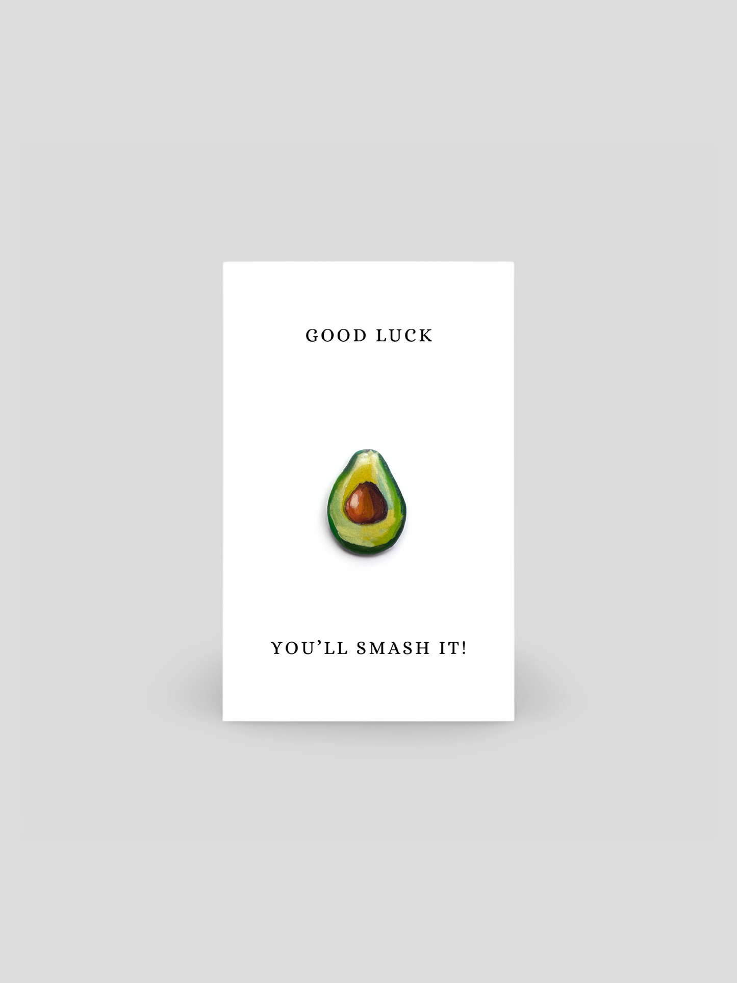 Good Luck You'll Smash It Avocado Brooch Pin
