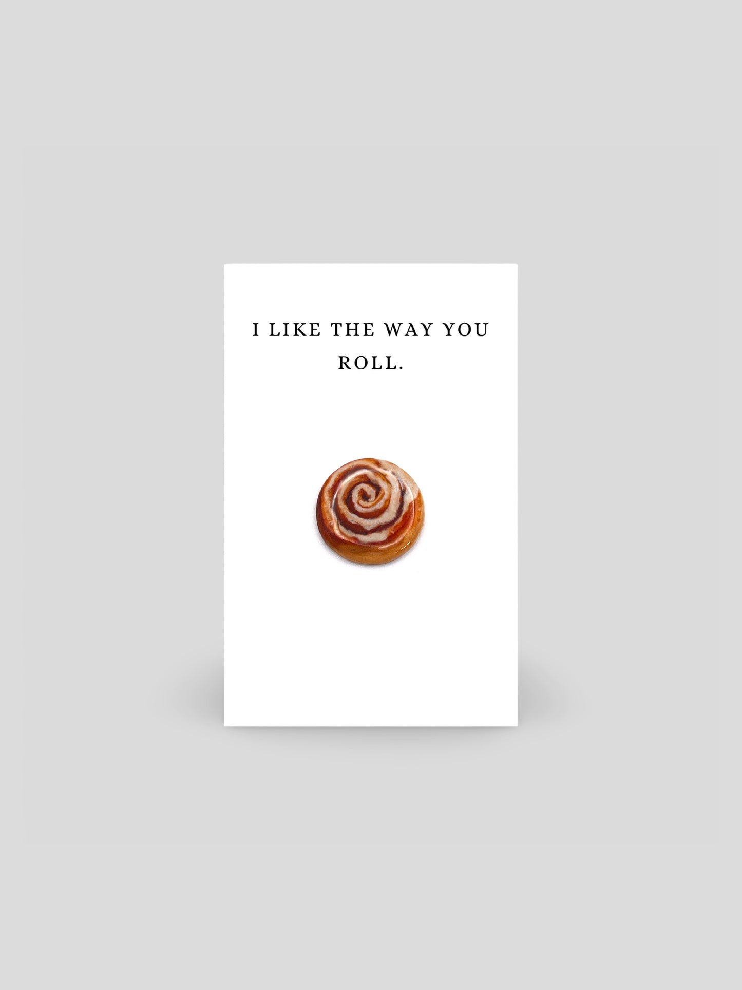 Cinnamon Roll Brooch Pin