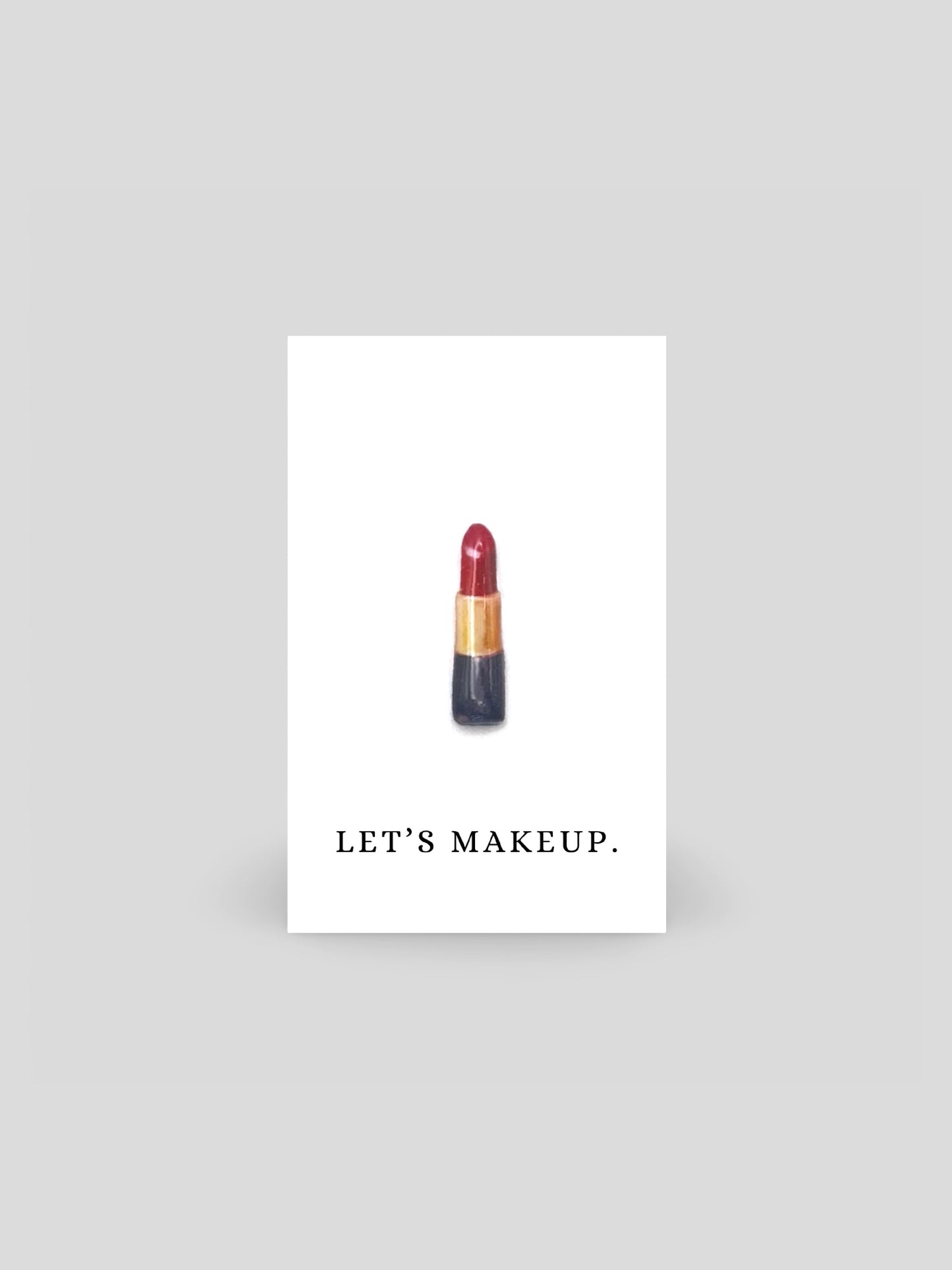 Let's Makeup Brooch Pin
