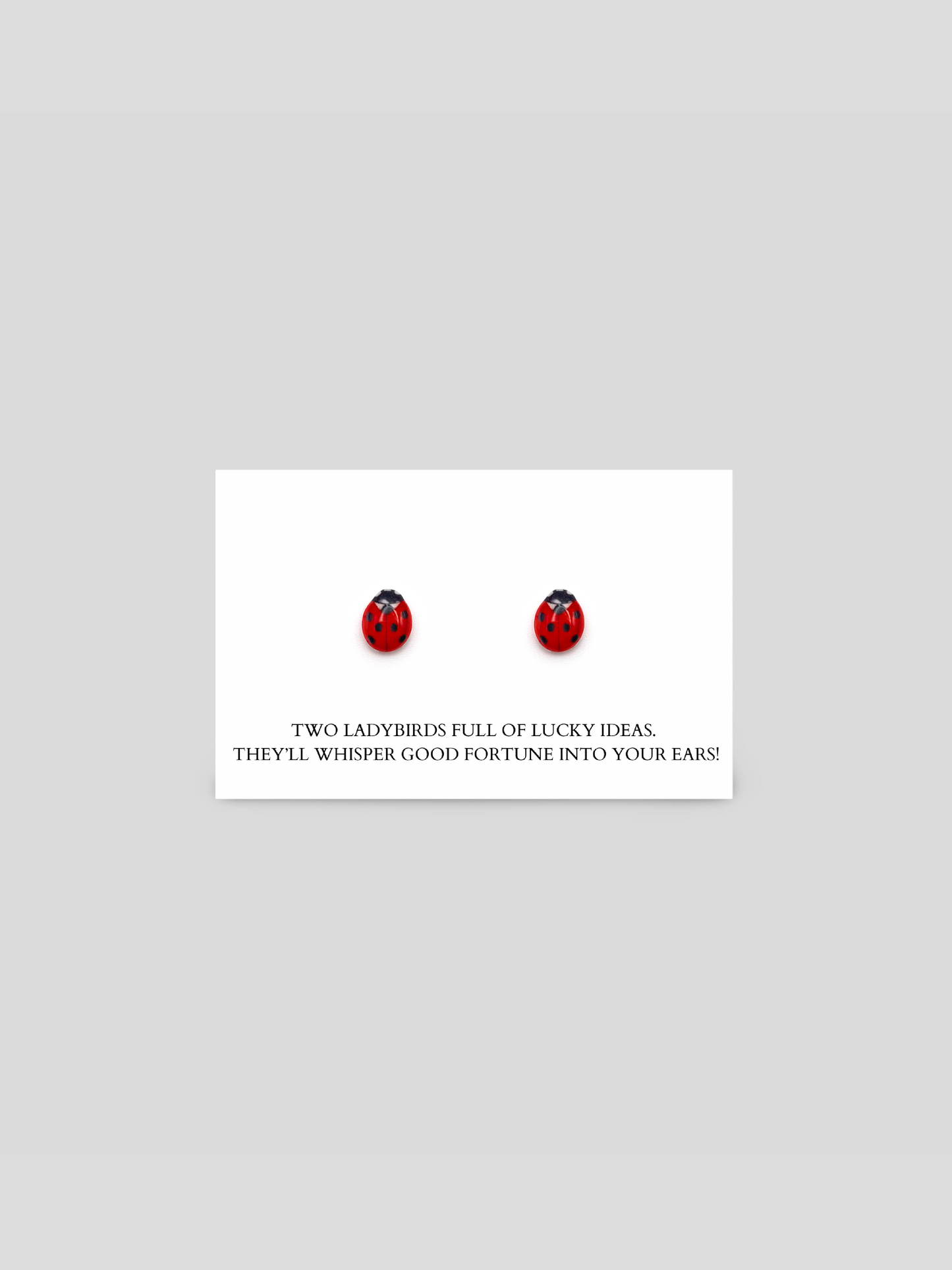 Lucky Ladybird Stud Earrings