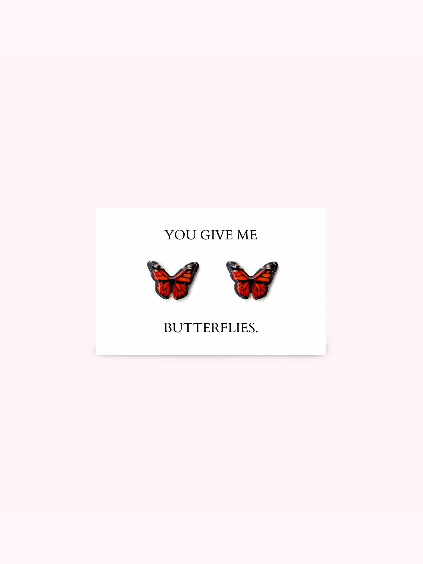 You Give Me Butterflies Stud Earrings