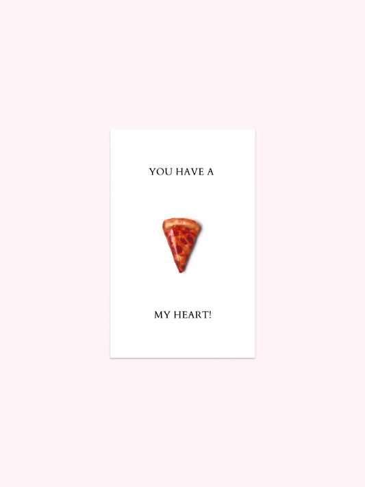 You Have A Pizza My Heart Brooch Pin