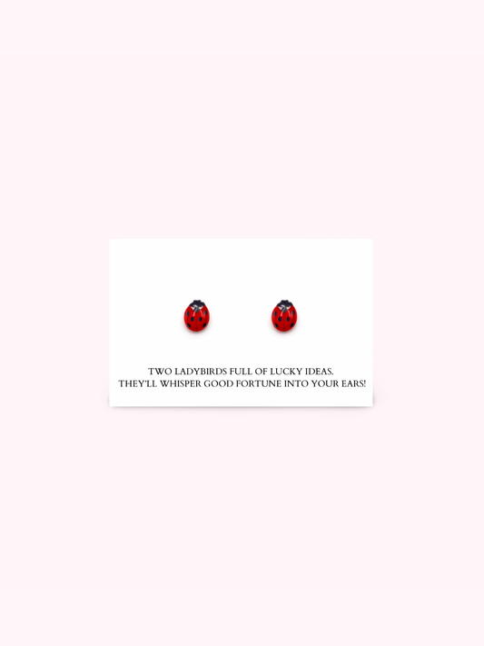 Lucky Ladybird Stud Earrings