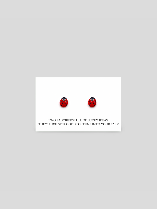 Lucky Ladybird Stud Earrings