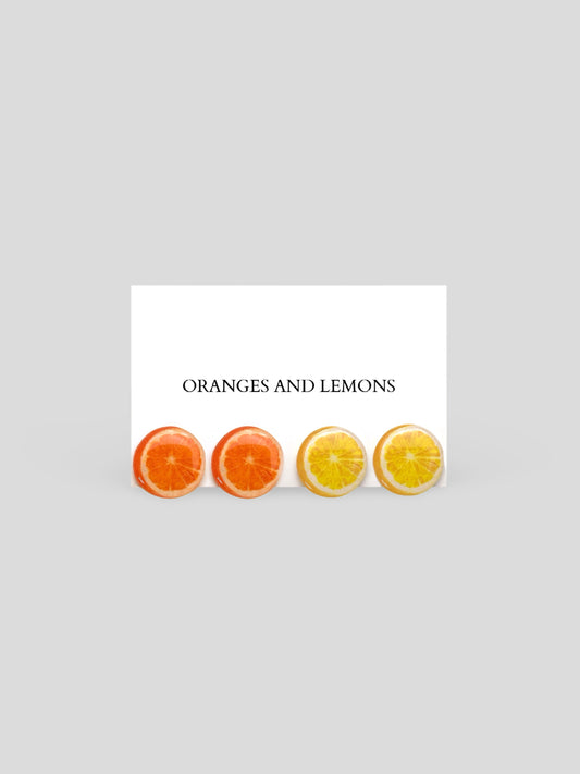 Oranges And Lemons Statement Earrings
