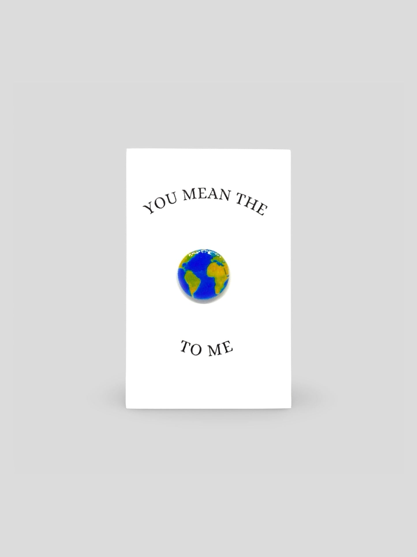 You Mean The World To Me Brooch Pin