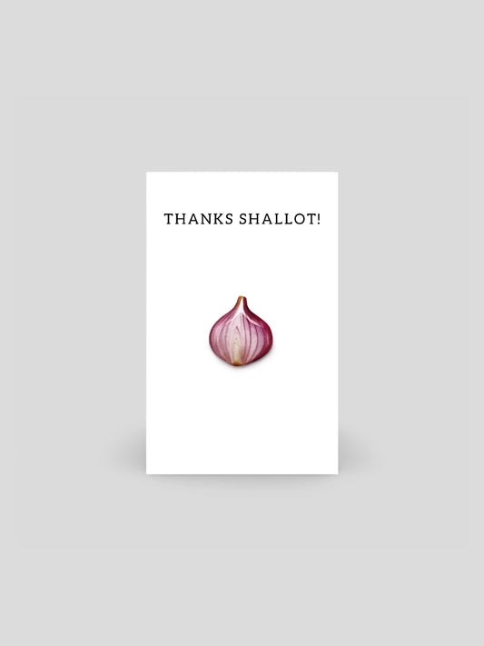 Thanks Shallot Brooch Pin