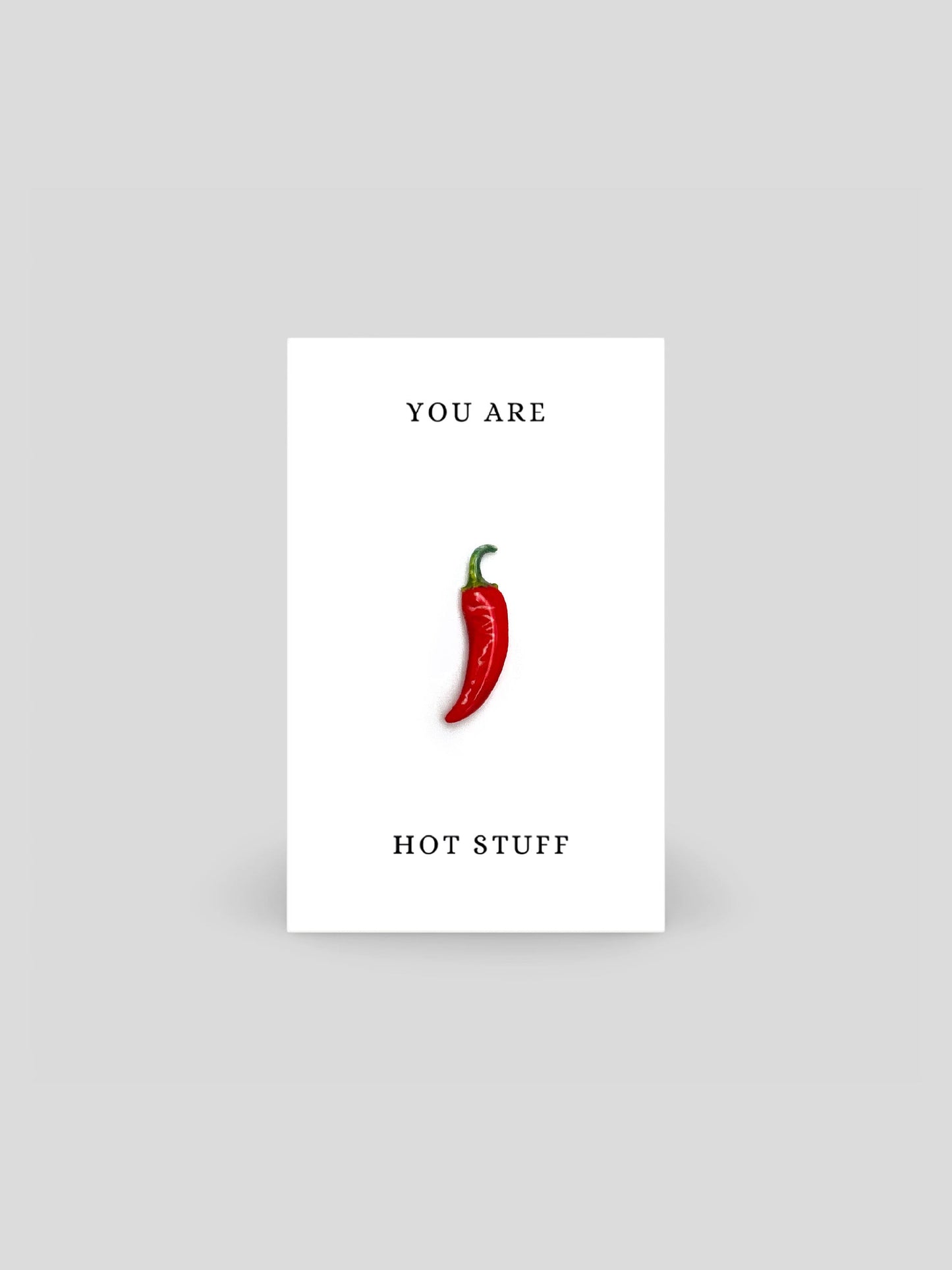 You Are Hot Stuff Chilli Brooch Pin