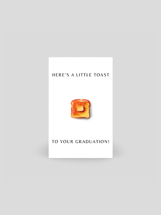 A Little Toast To Your Graduation Brooch Pin