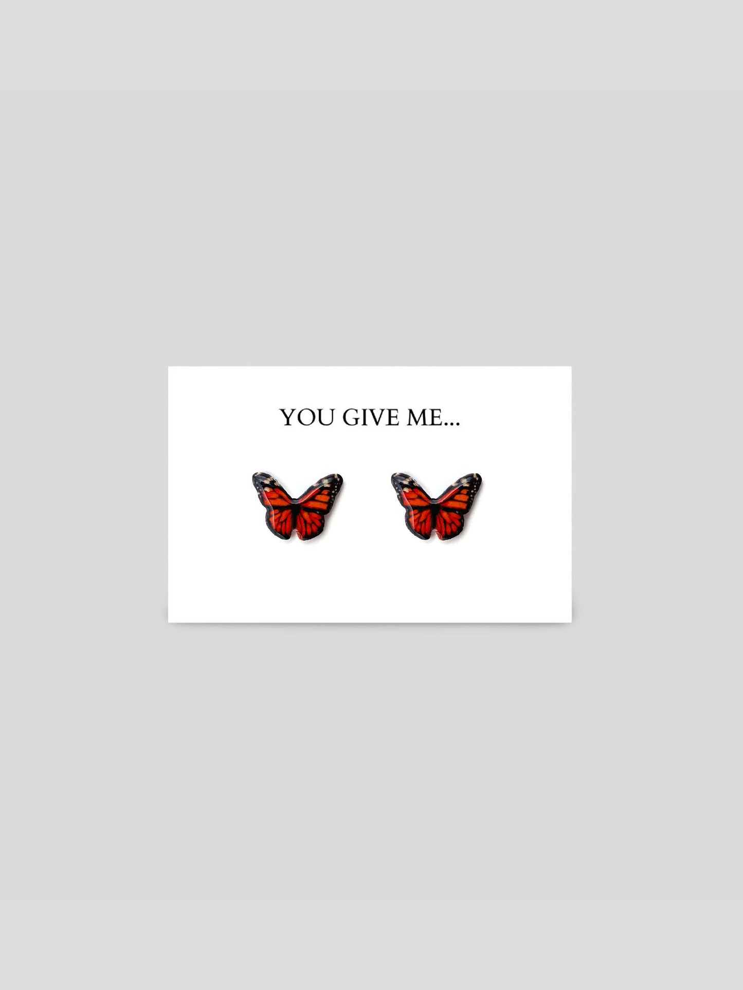 You Give Me Butterflies Stud Earrings