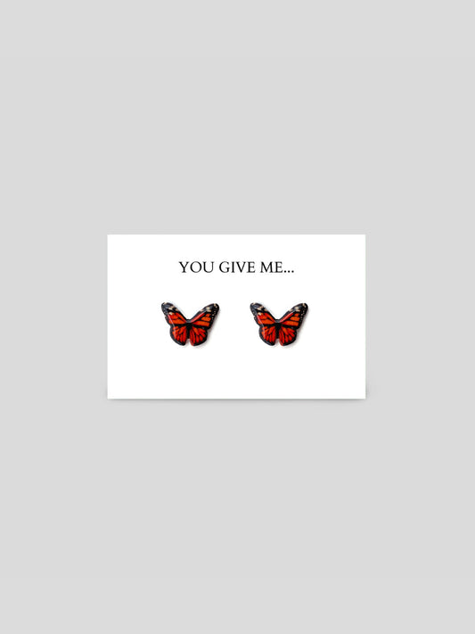 You Give Me Butterflies Stud Earrings