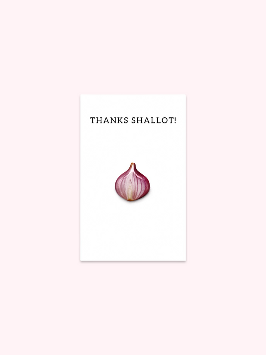 Thanks Shallot Brooch Pin