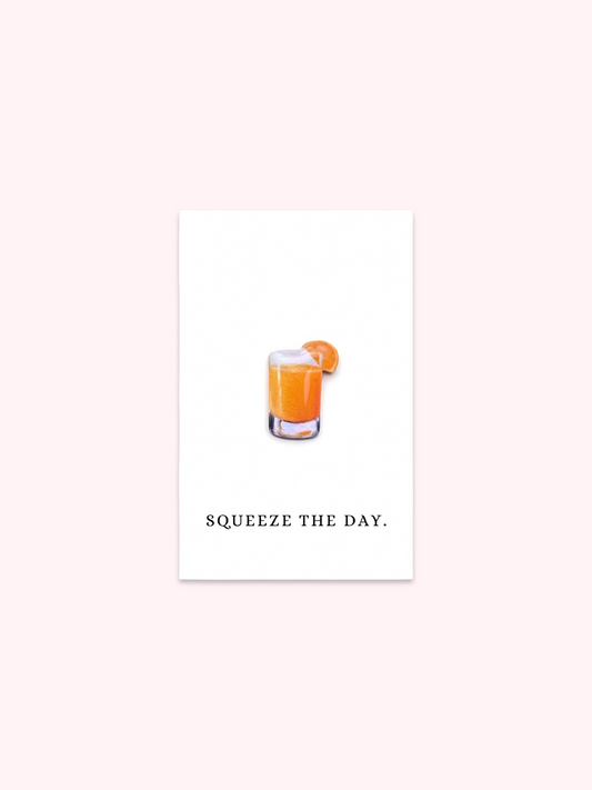 Squeeze The Day Orange Juice Brooch Pin