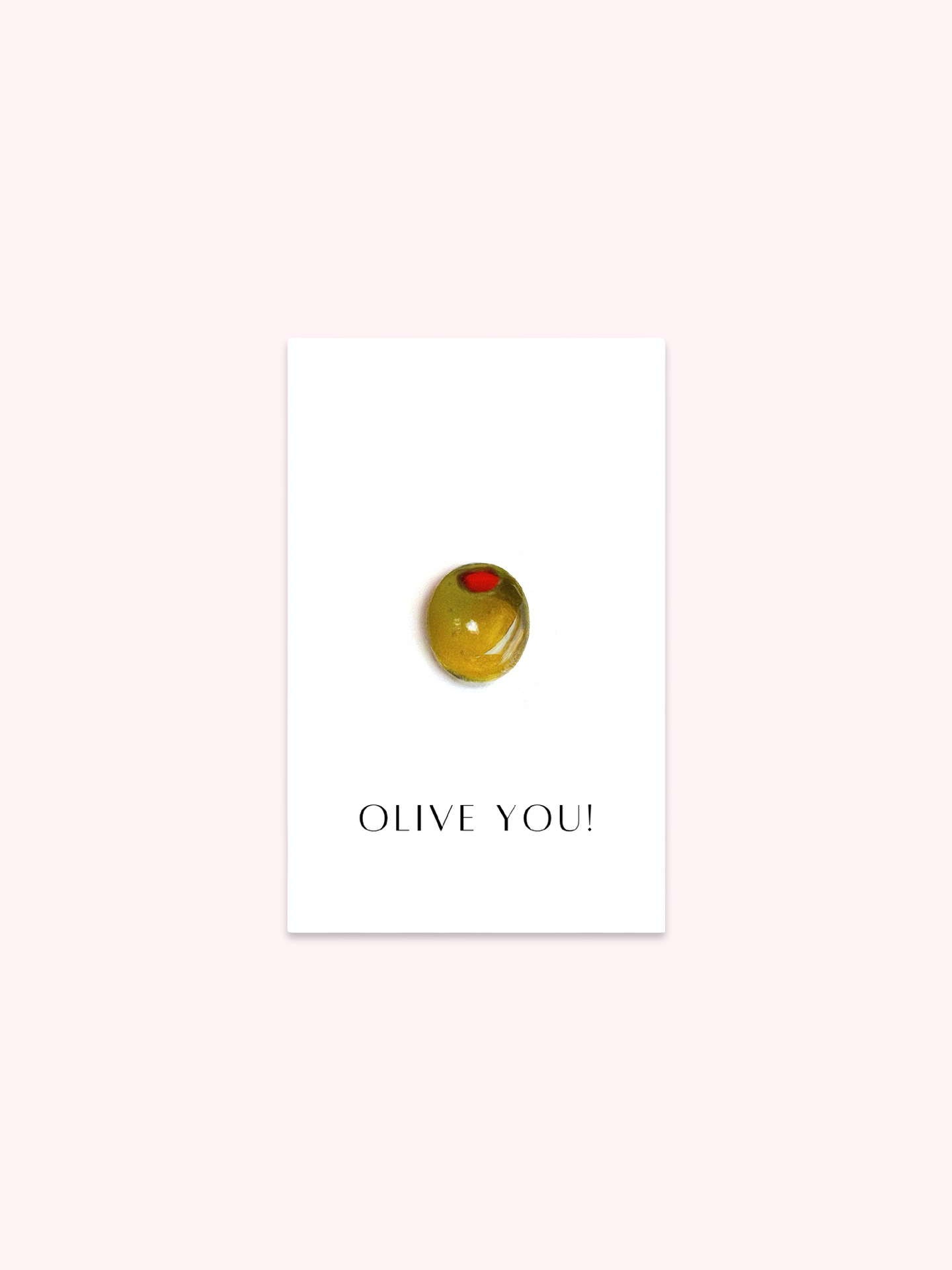 Olive You Brooch Pin