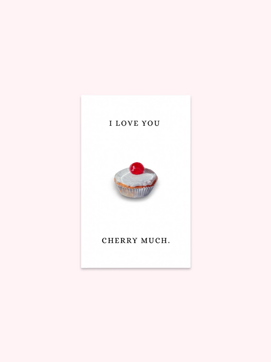 I Love You Cherry Much Brooch Pin